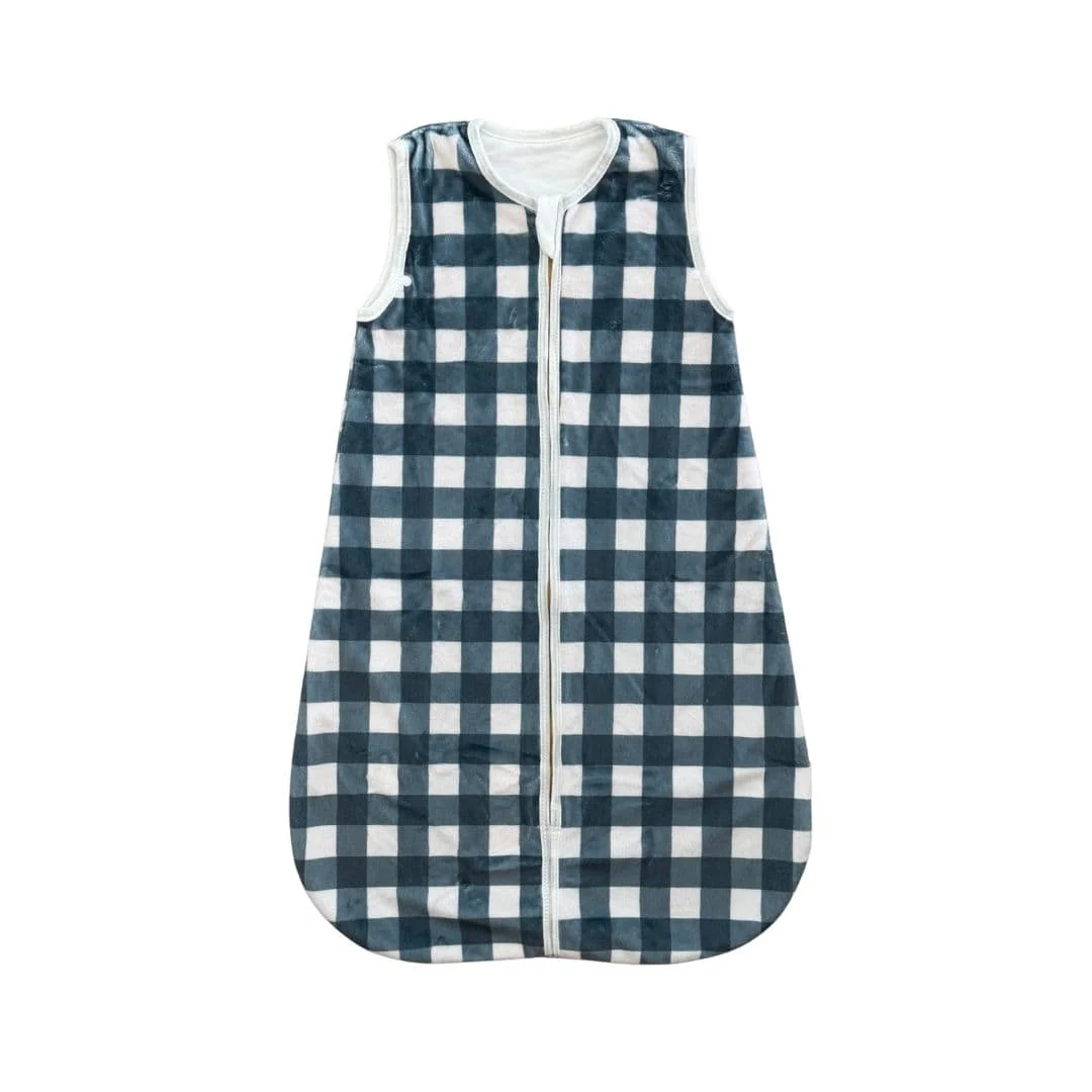 Balsam Gingham Wearable Minky Blanket