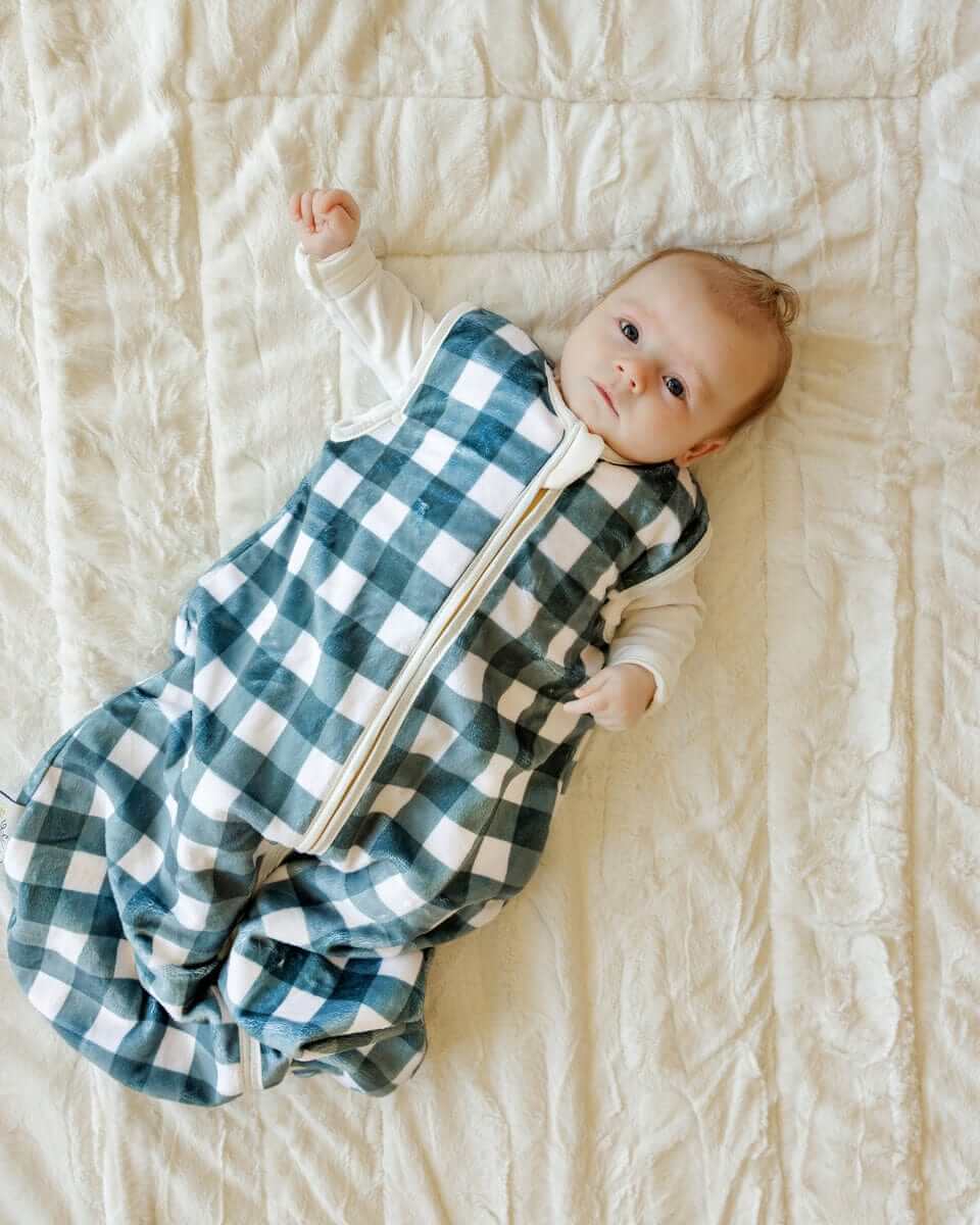 Balsam Gingham Wearable Minky Blanket - Image 2