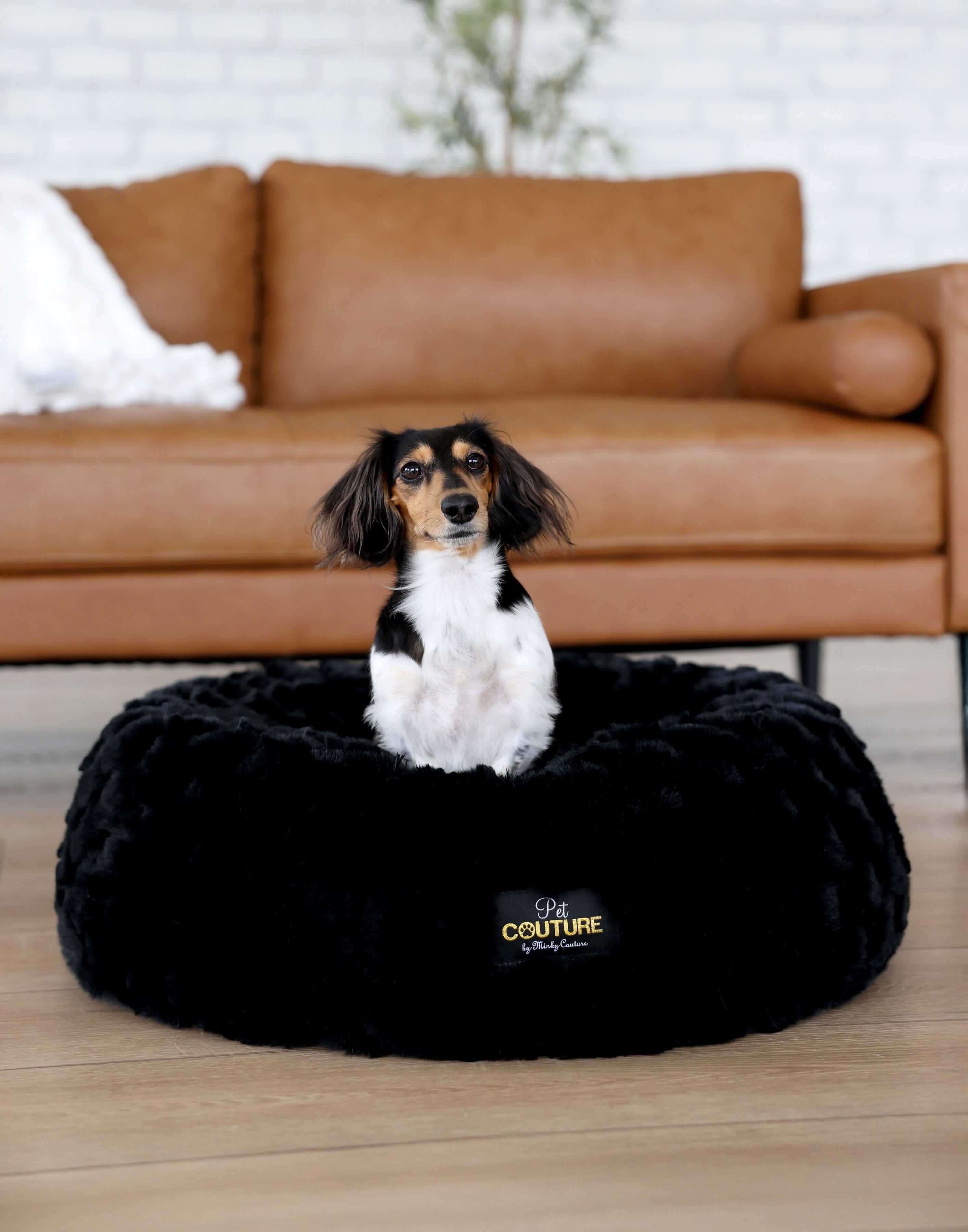 Black Crinkle Pet Bed COVER ONLY - Image 4