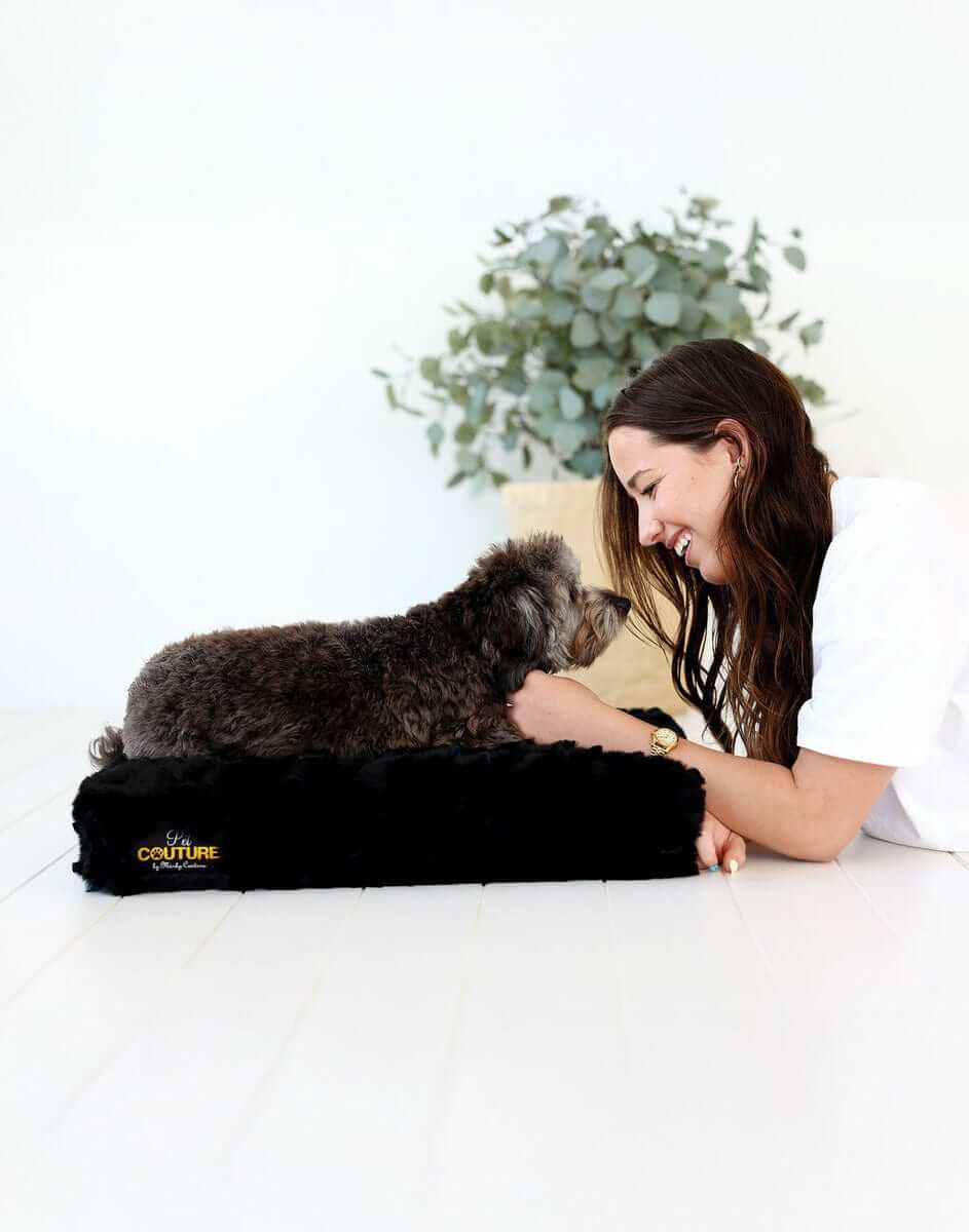 Black Crinkle Pet Crate Pad COVER ONLY - Image 5