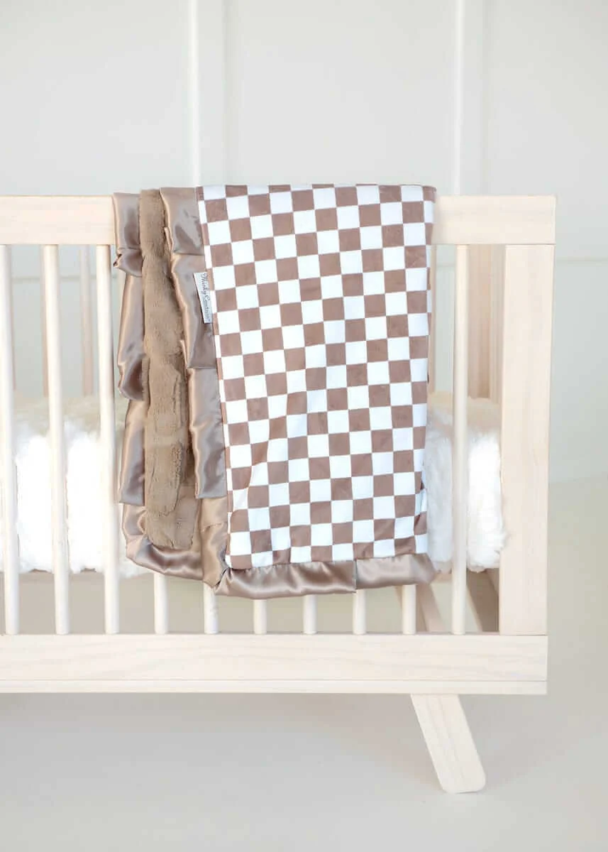 Checkered Milk Chocolate Blanket - Image 2