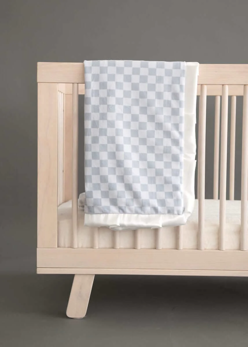 Checkered Silver Blanket - Image 2