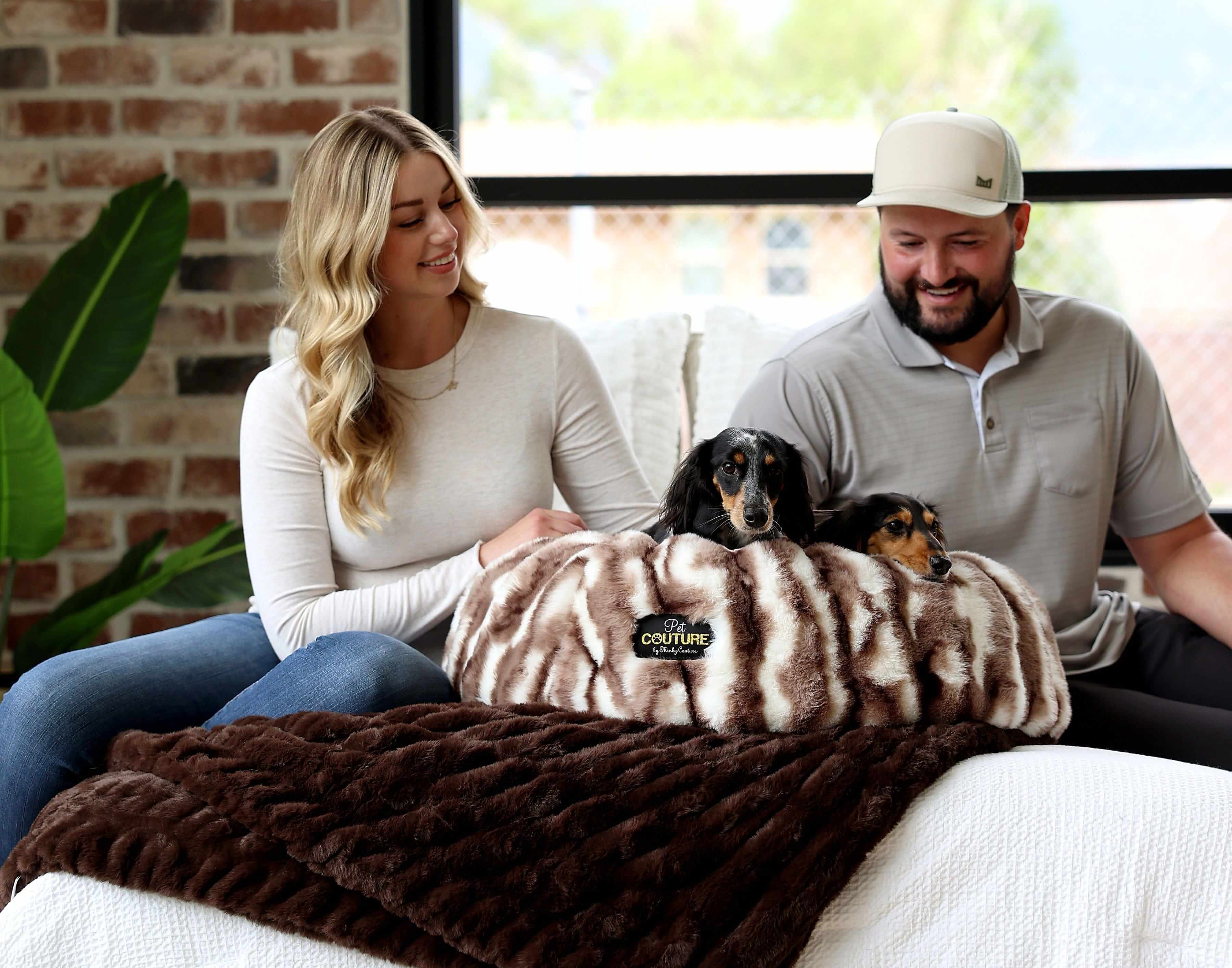Cloudy Day Brown Pet Bed - Image 3