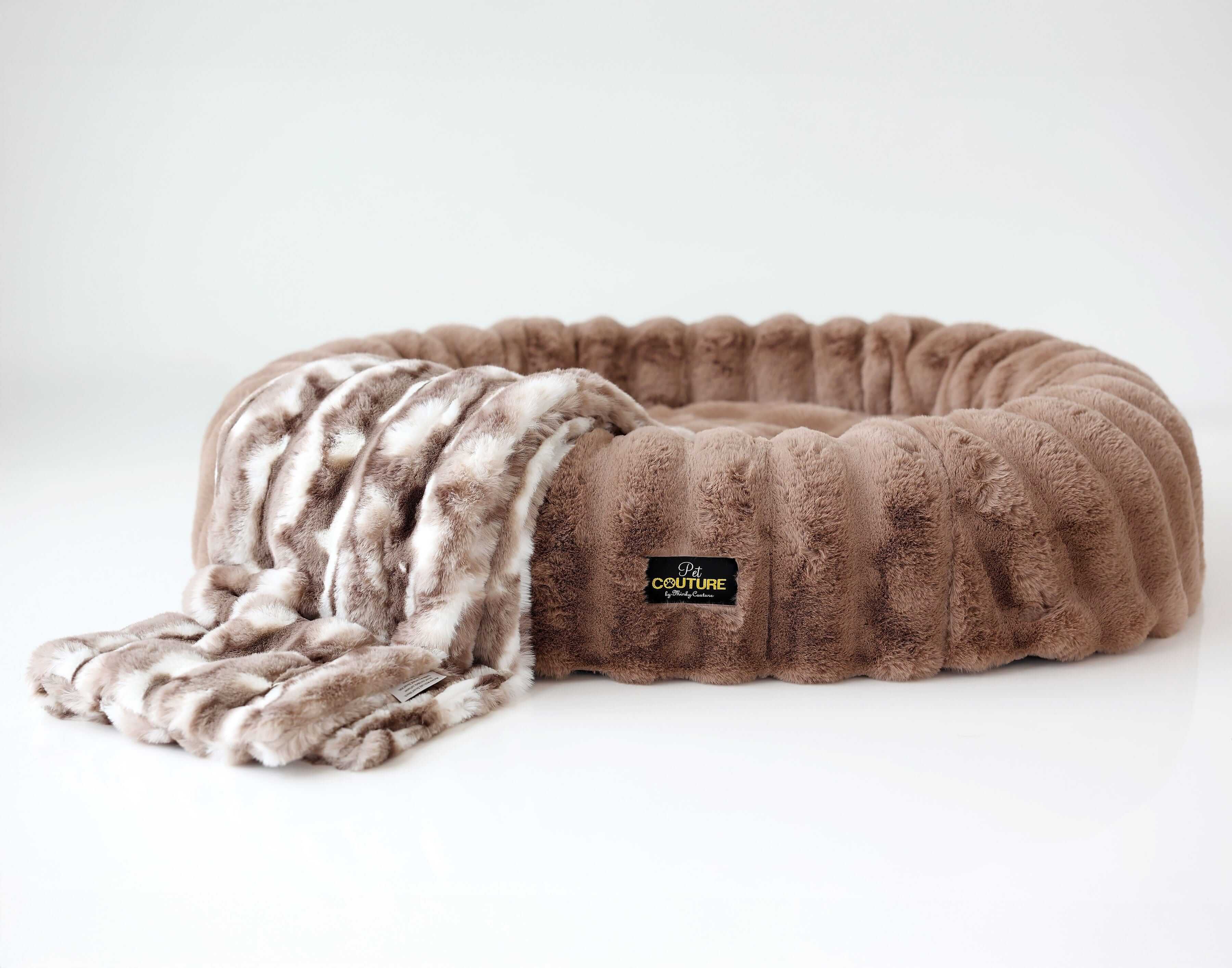 Cloudy Day Brown Pet Blanket - Image 4