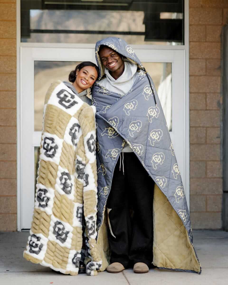 Colorado Buffaloes Hooded Stadium Everywhere Blanket - Image 2