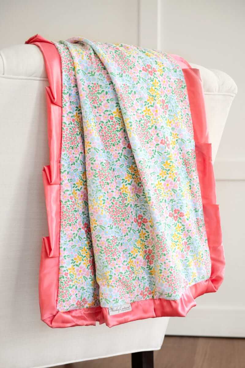 Dainty Floral Pastel Blanket - Image 3