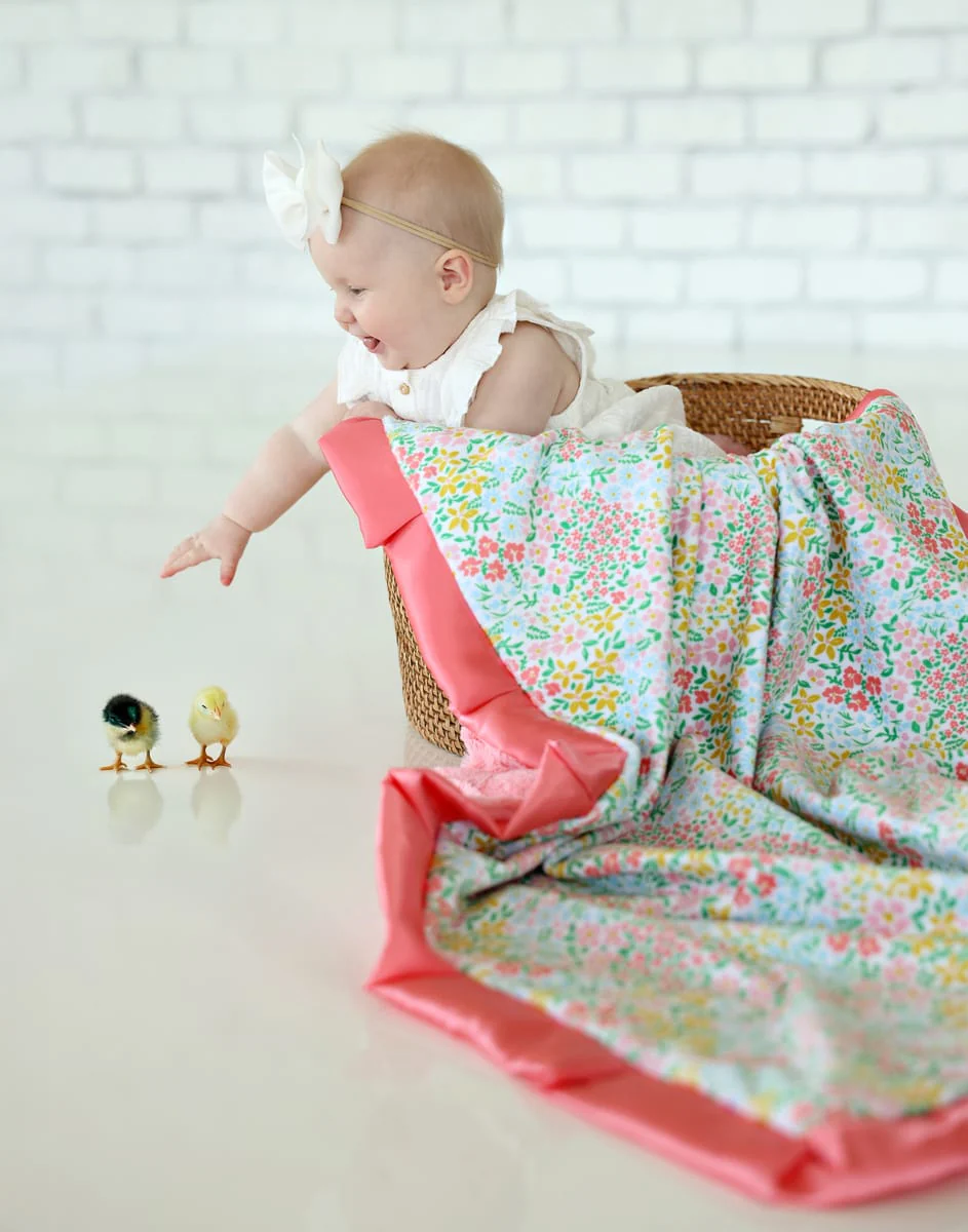 Dainty Floral Pastel Blanket - Image 4