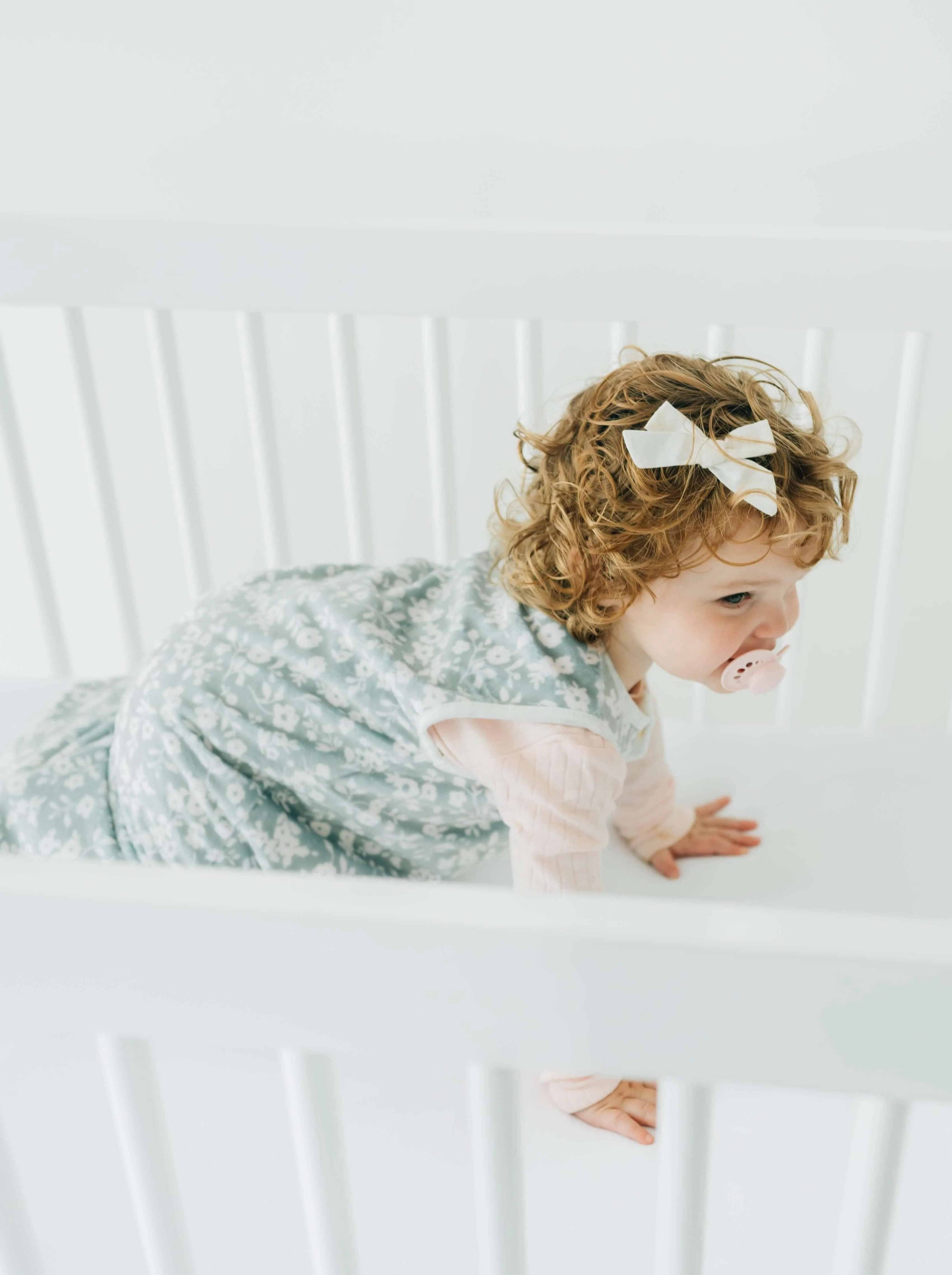 Dainty Floral Sage Wearable Minky Blanket - Image 3