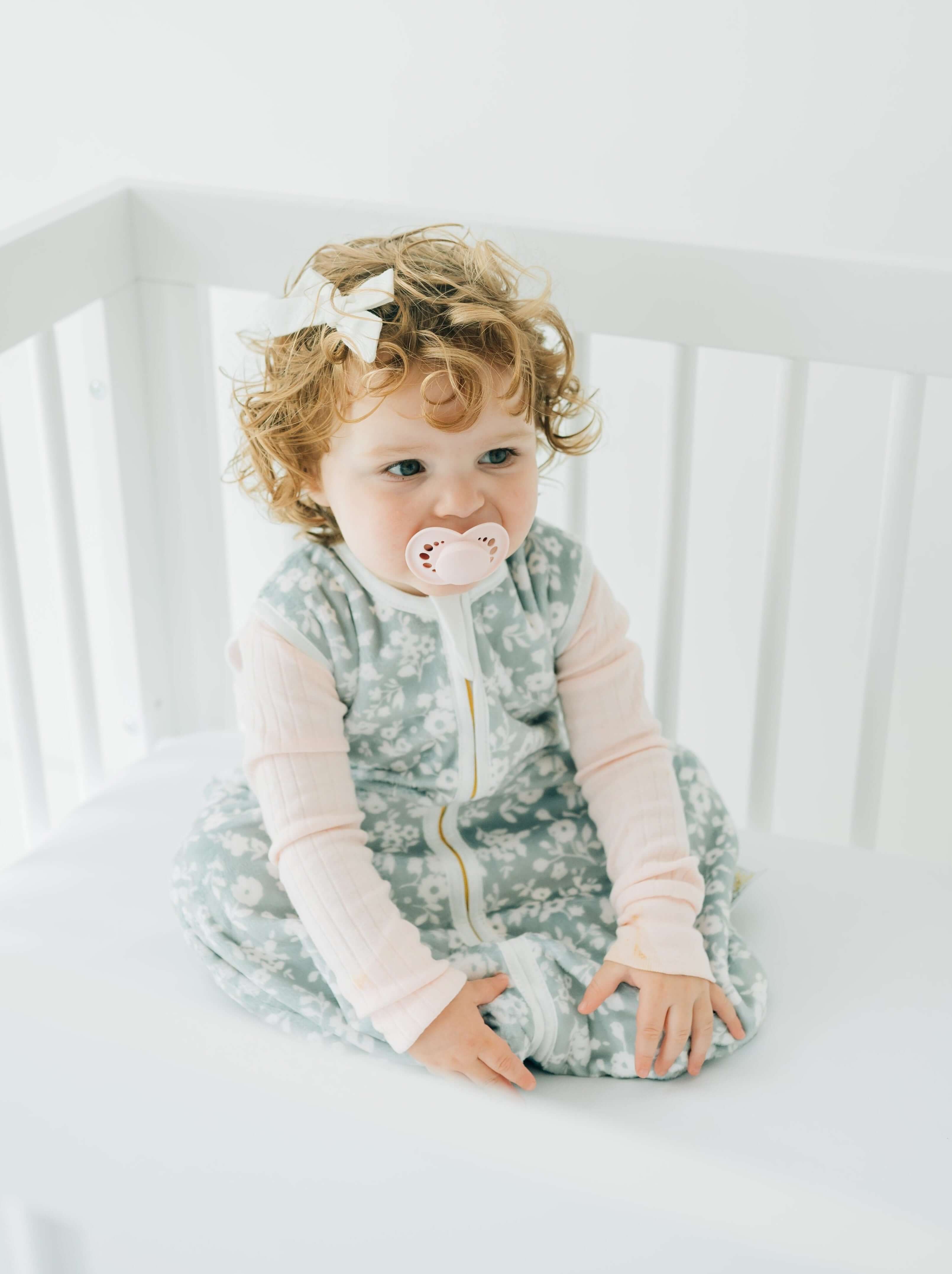 Dainty Floral Sage Wearable Minky Blanket - Image 7