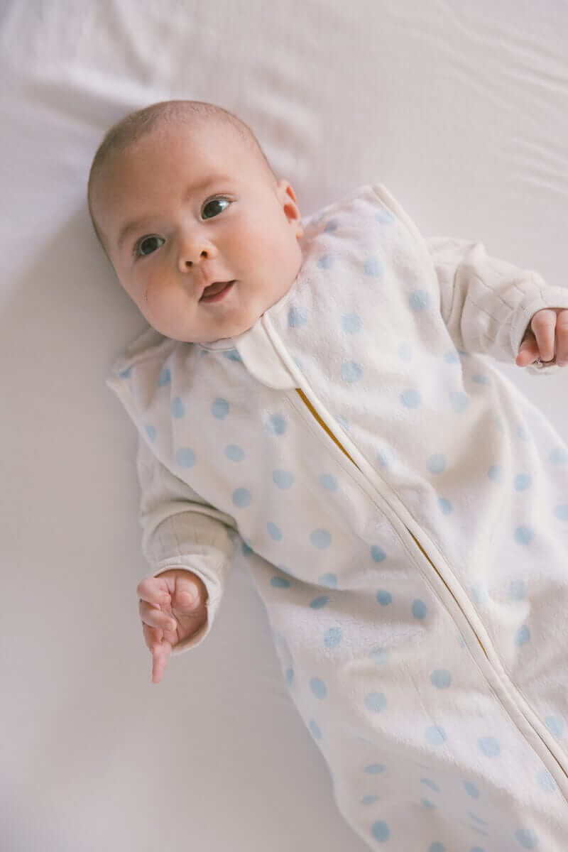 Dot Blue Wearable Minky Blanket - Image 2