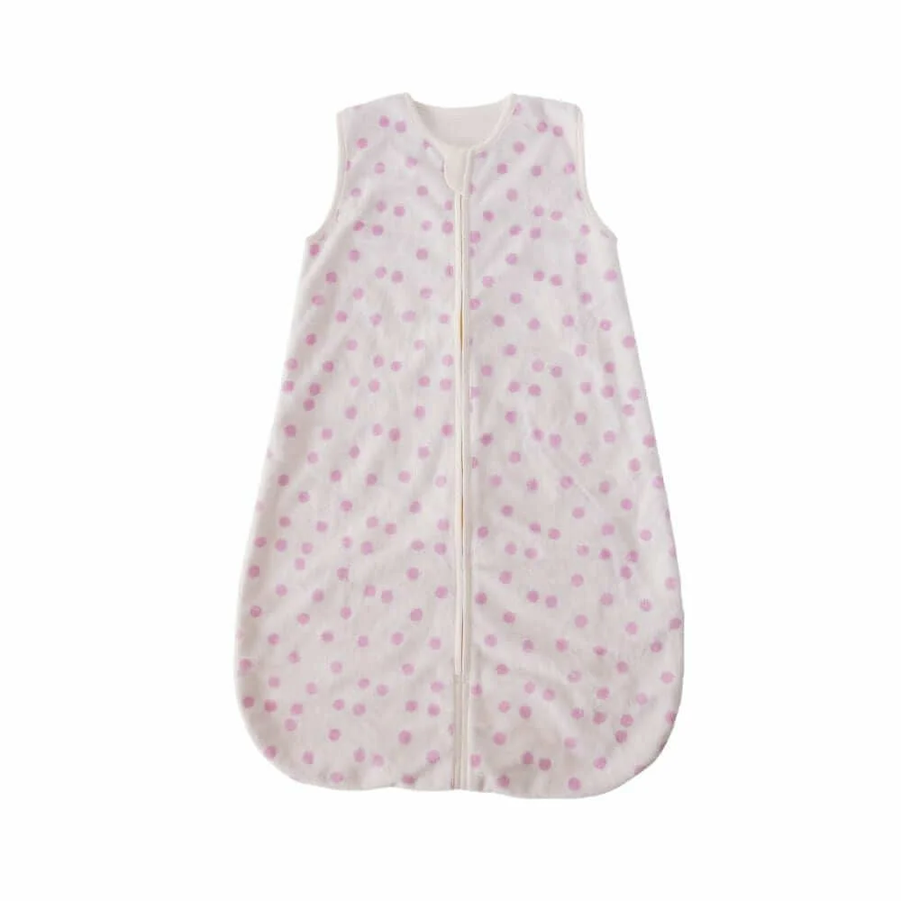 Dot Pink Wearable Minky Blanket