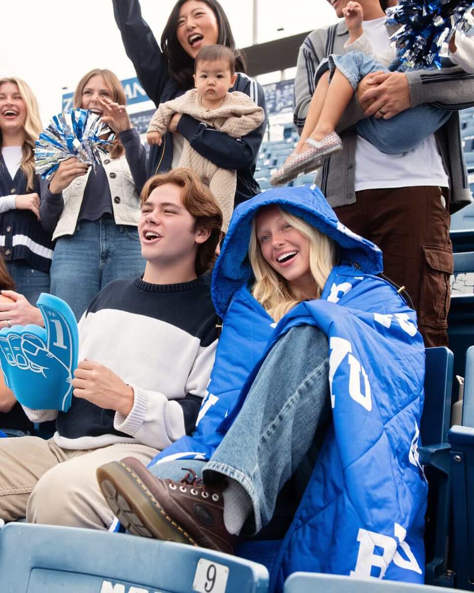 BYU Cougars Hooded Stadium Everywhere Blanket - Image 4