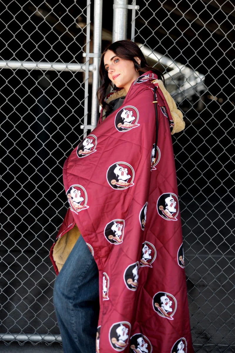 Florida State Seminoles Hooded Stadium Everywhere Blanket - Image 2