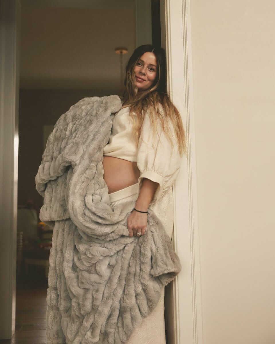 Hugs Haven Gray Blanket