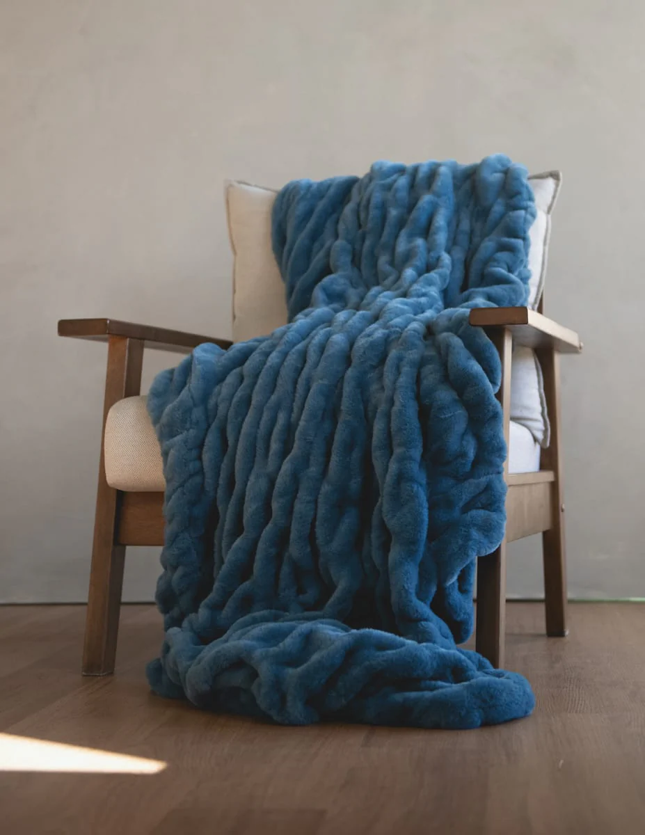Hugs Midnight Blue Blanket - Image 6