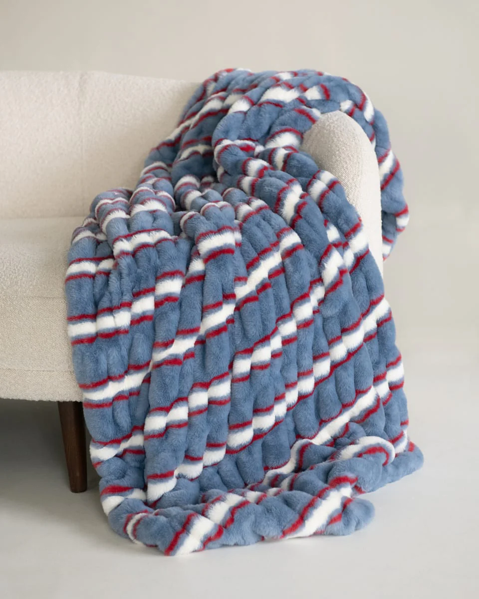 Hugs Patriotic Stripe Blanket - Image 6