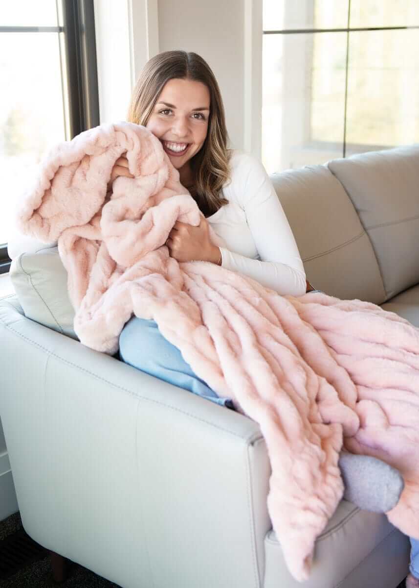 Hugs Peach Whip Blanket - Image 4