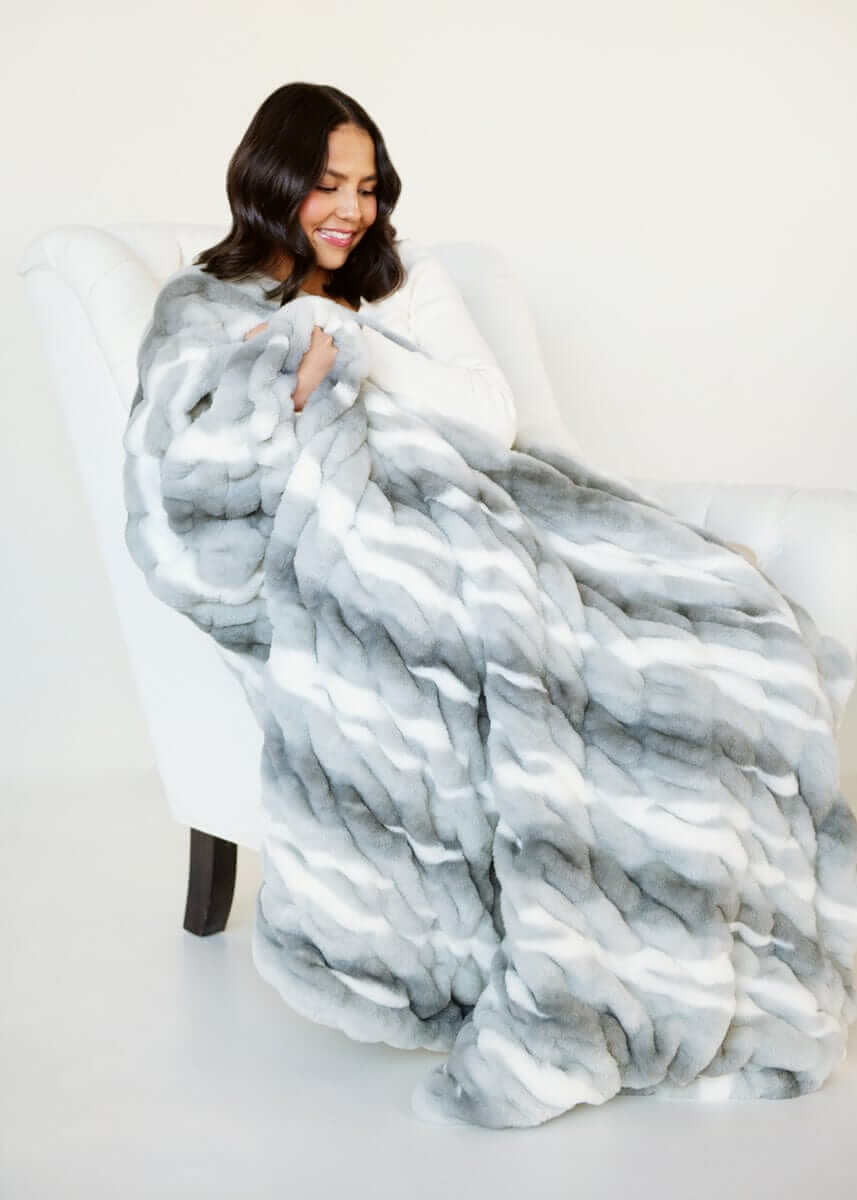 Hugs Swirl Licorice Blanket
