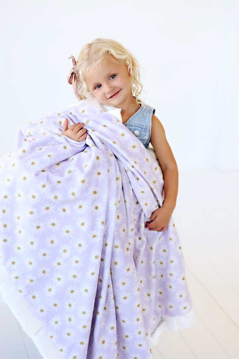 Lavender Daisy Blanket - Image 2