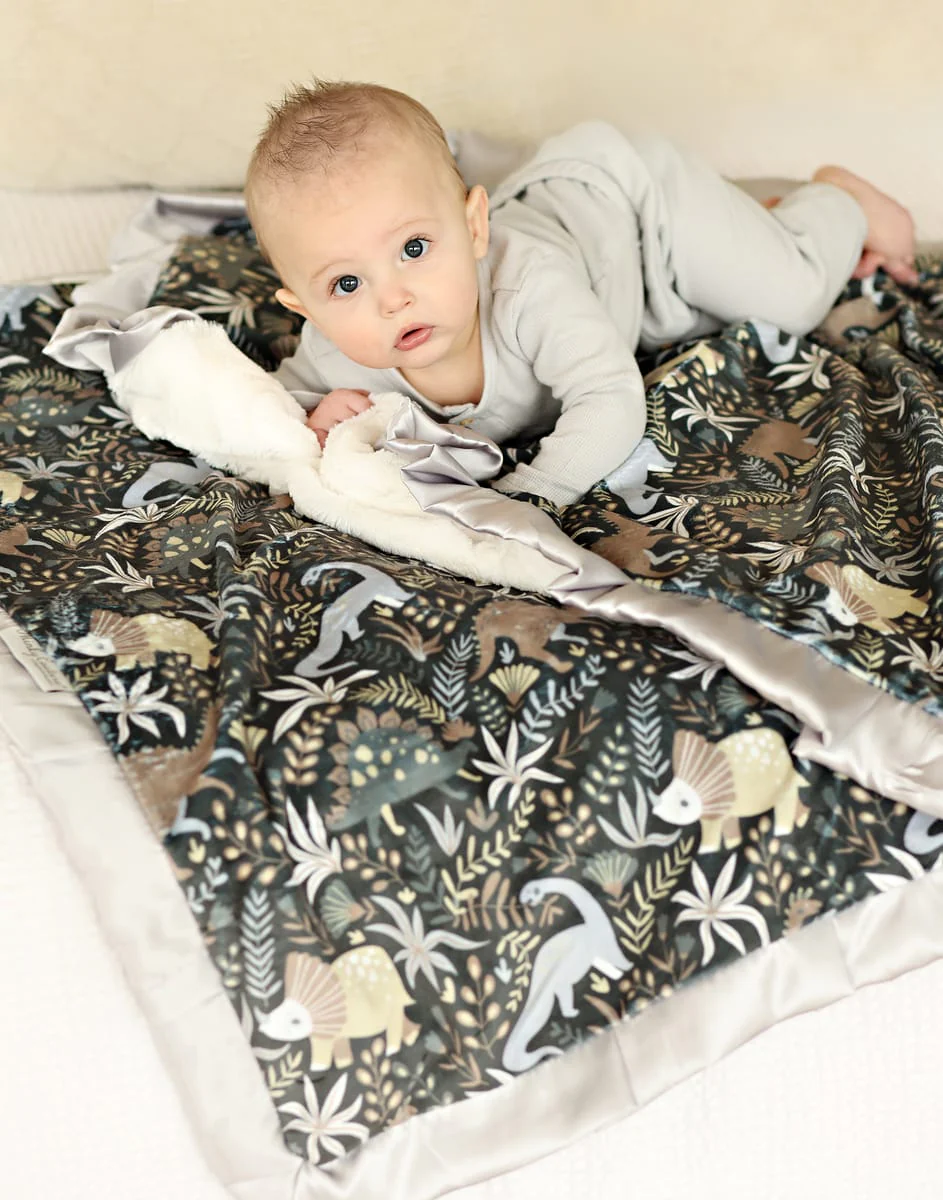 Little Dino - Gray Blanket - Image 2