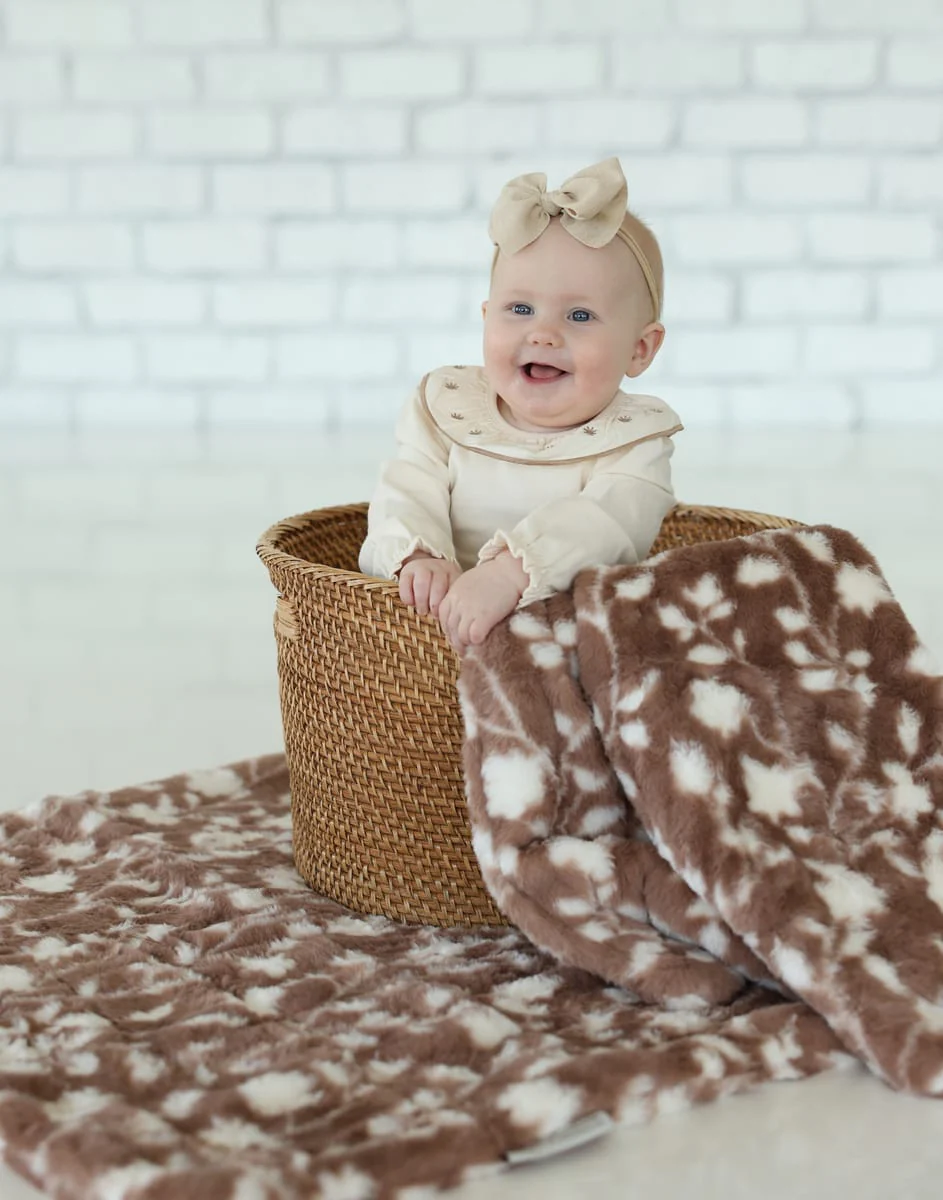 Lush Floral Chocolate Blanket - Image 5