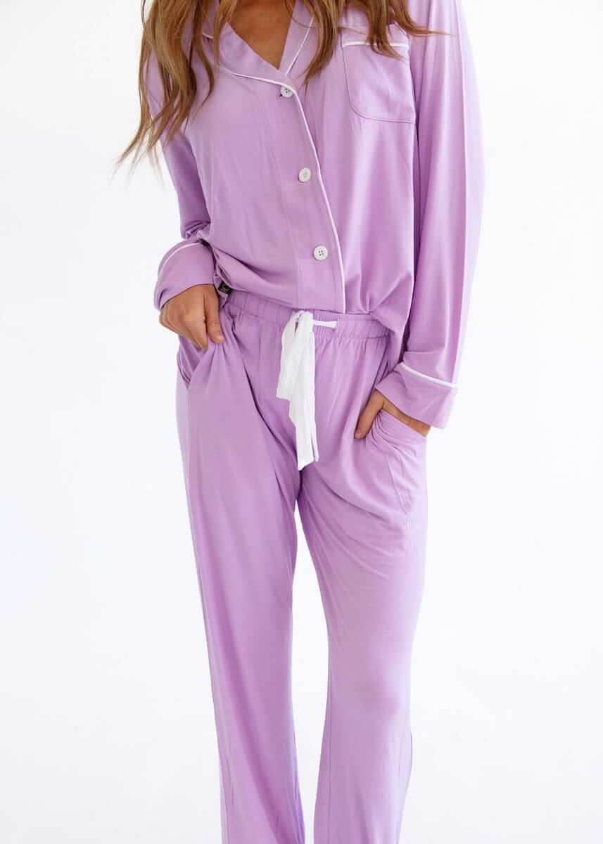 Middle of the Night Button Up - Lilac - Image 4