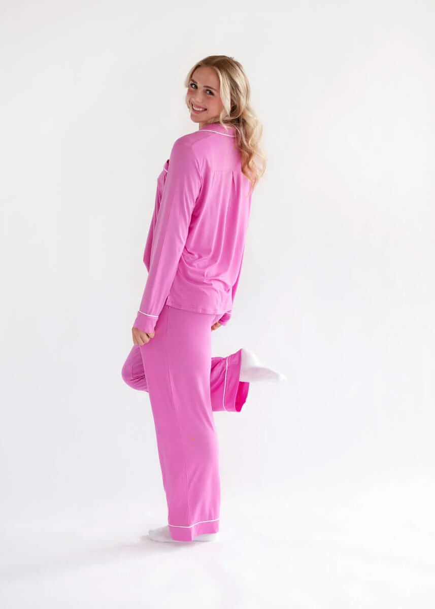 Middle of the Night Button Up - Super Pink - Image 7