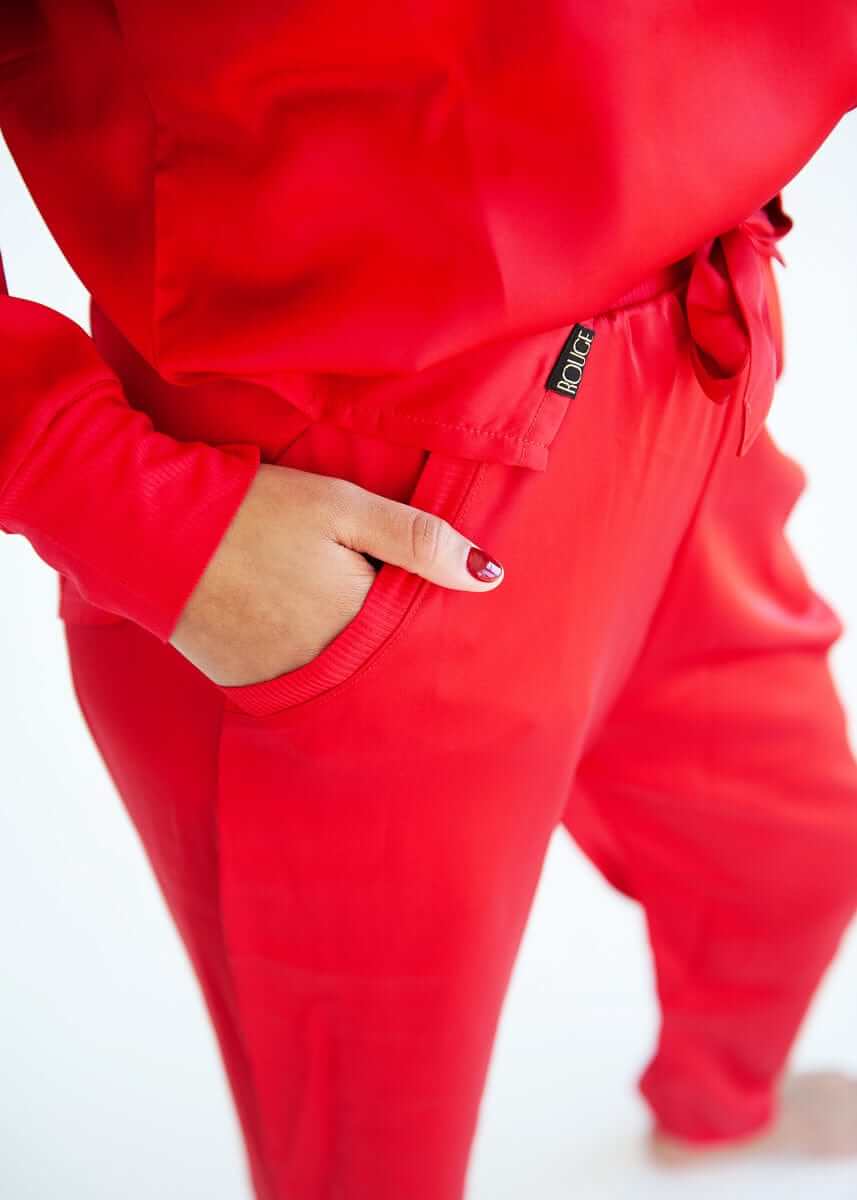 Must be Satin Pajamas - Red - Image 4