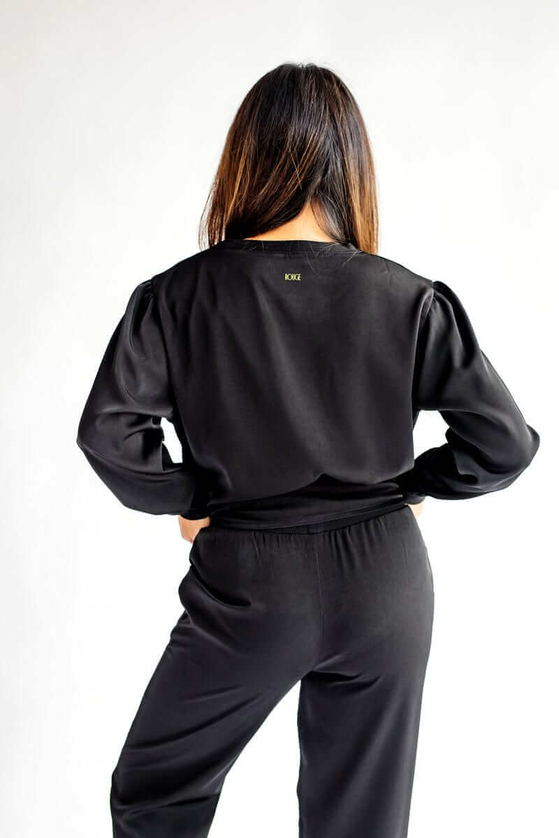 Must be Satin Pajamas - Black - Image 4