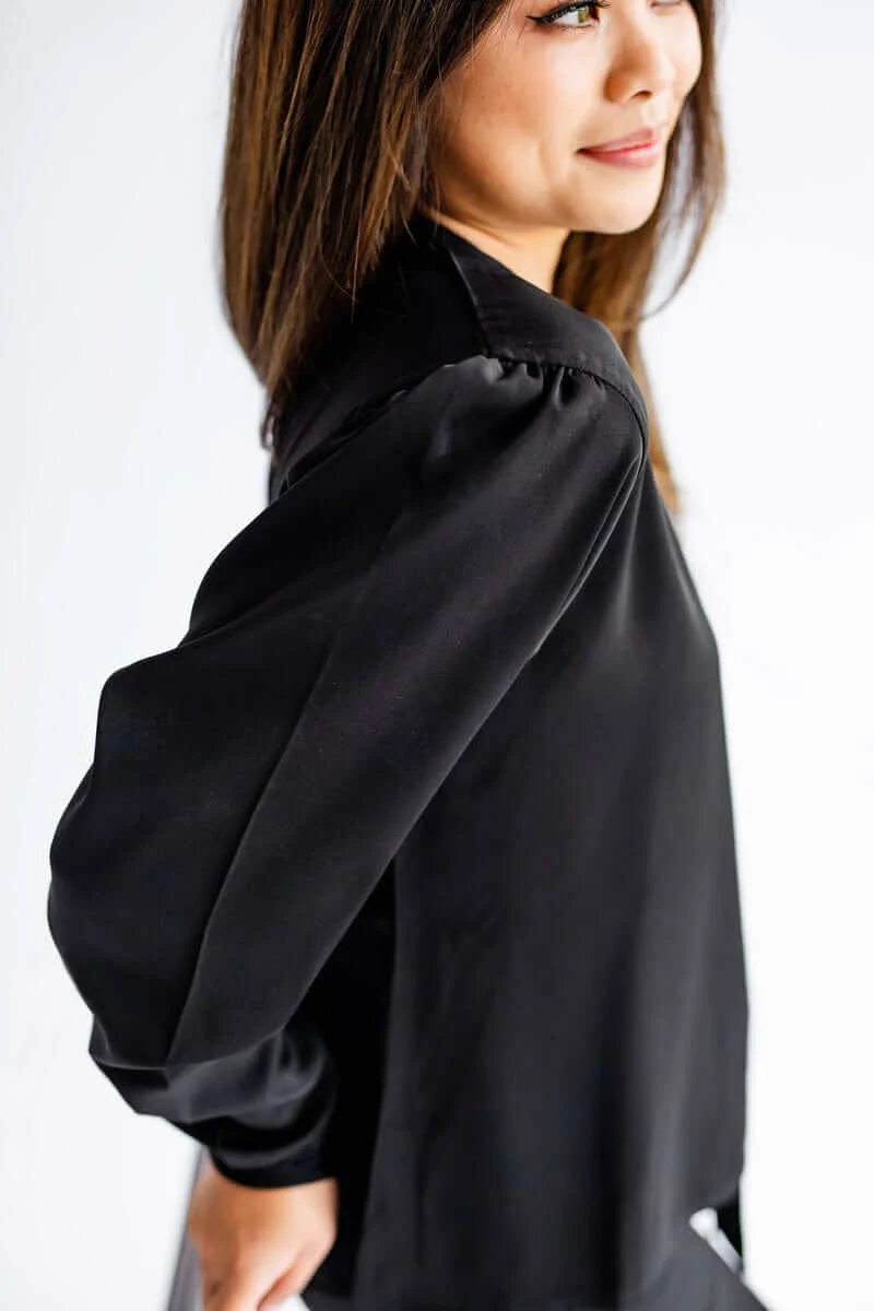 Must be Satin Pajamas - Black - Image 5