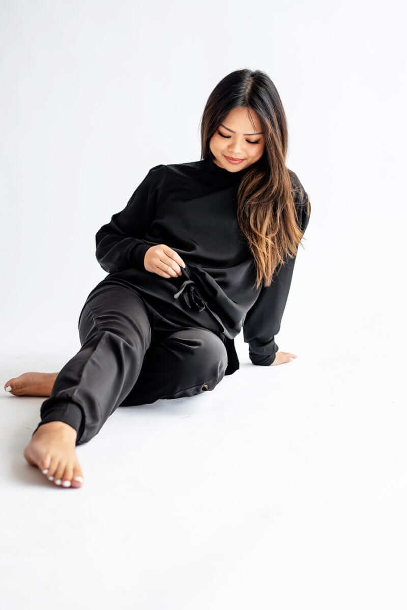 Must be Satin Pajamas - Black - Image 6