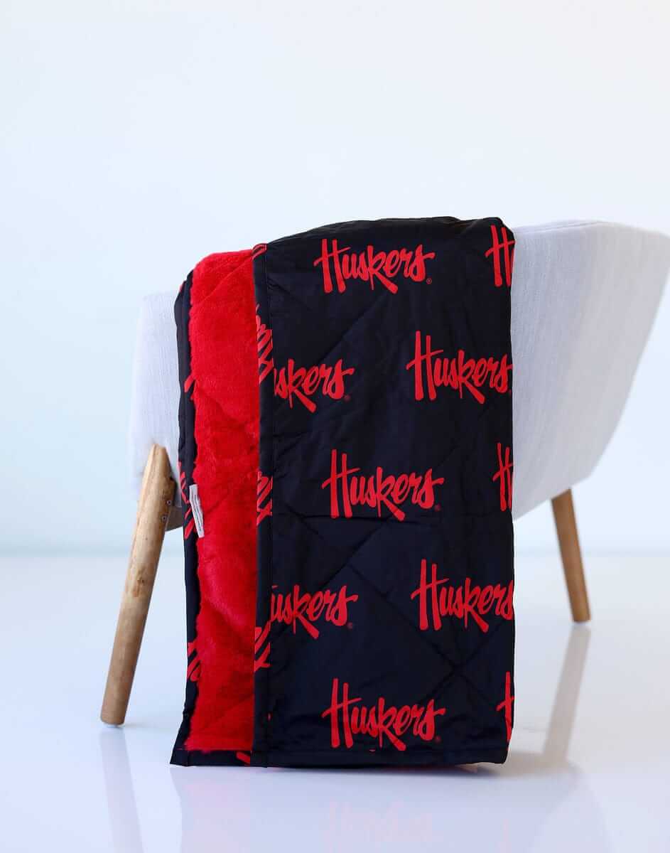 Nebraska Huskers Hooded Stadium Everywhere Blanket