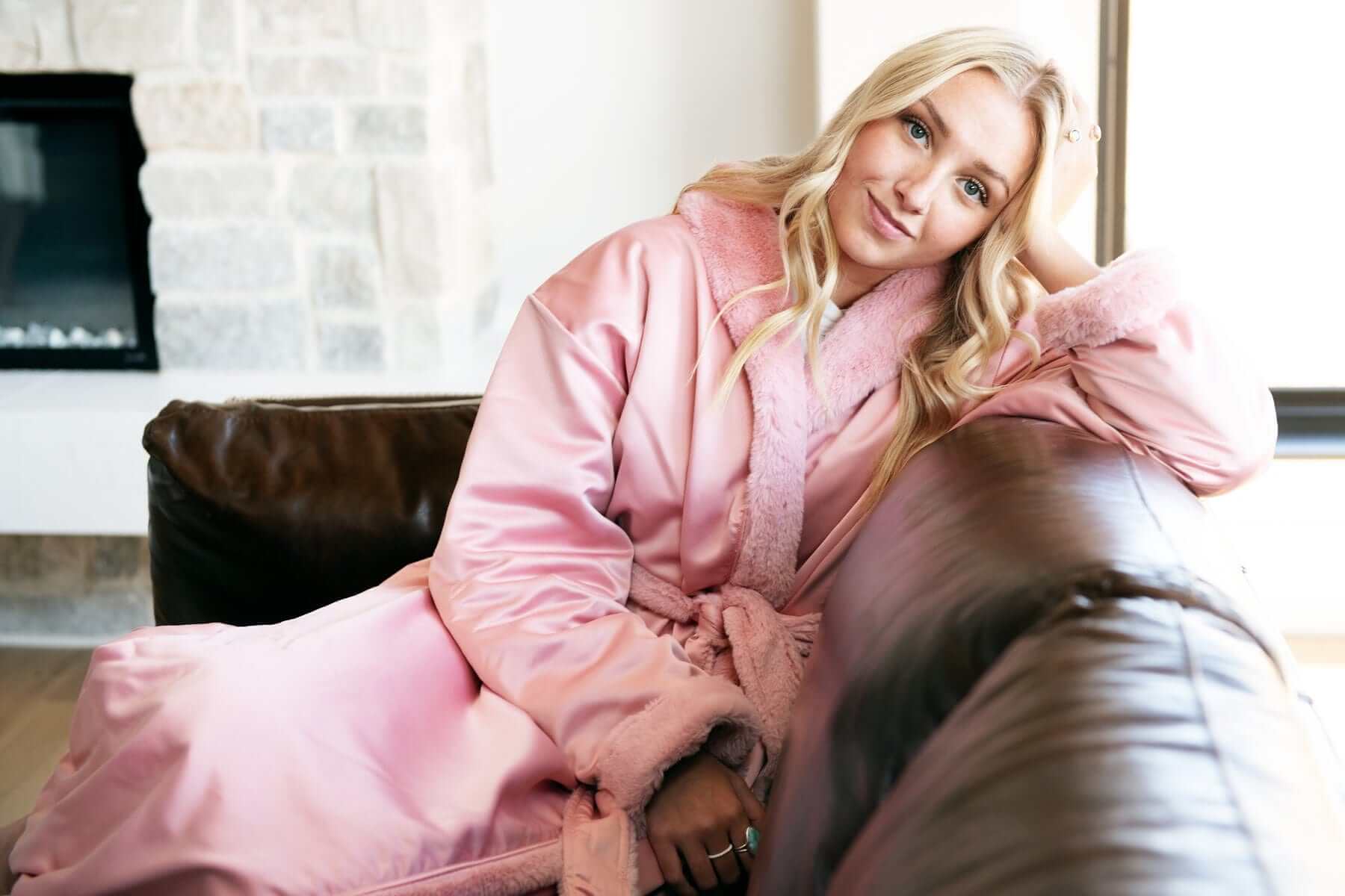 Satin Blush Robe - Image 3