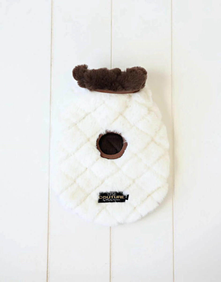 Pet Vest - Cream/Dark Brown - Image 6