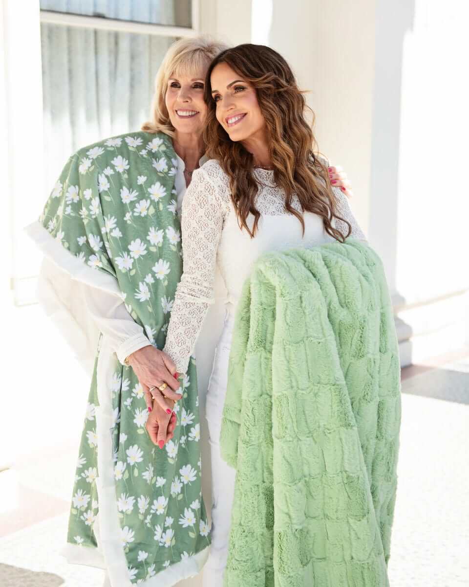Sage Wildflower Blanket - Image 2