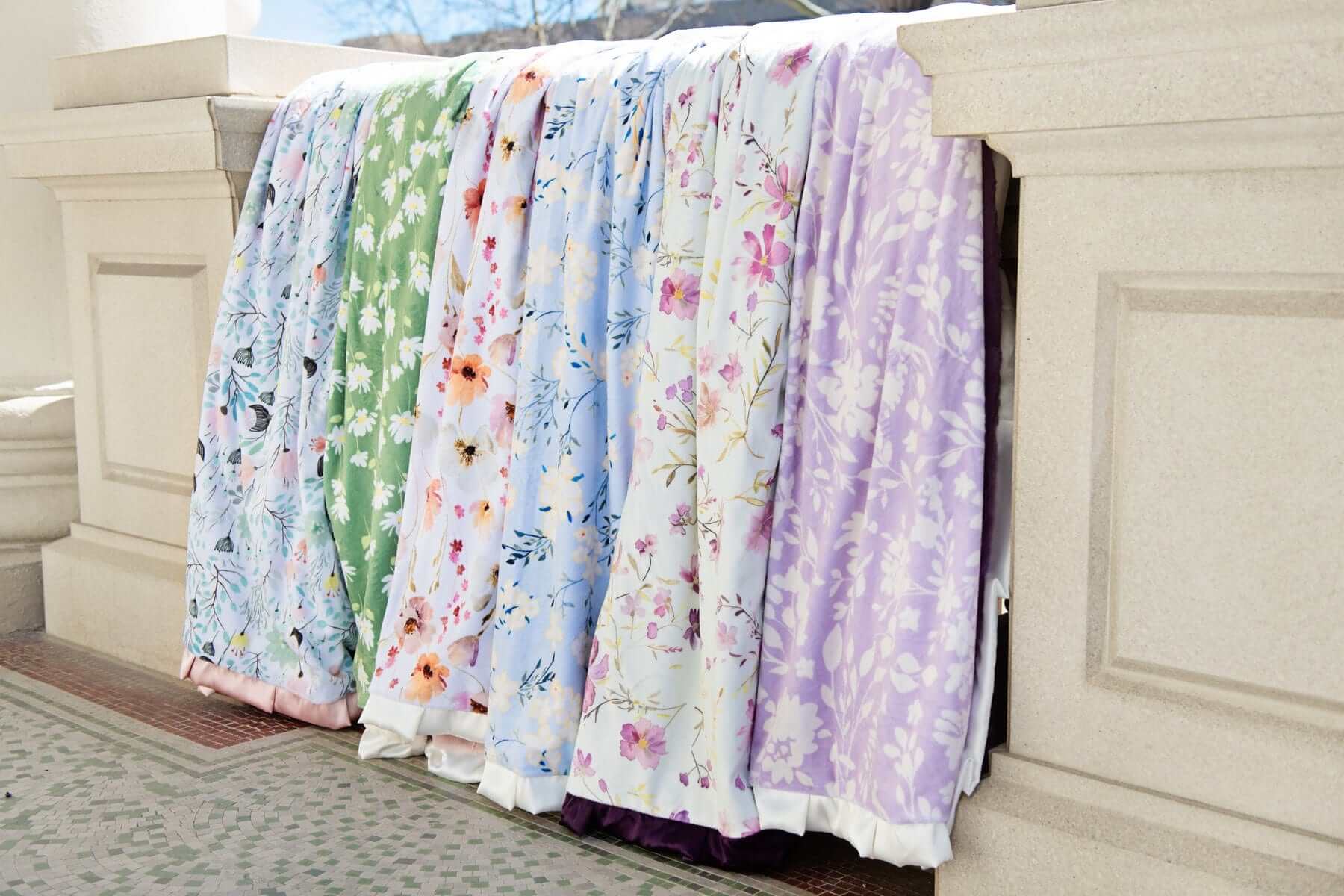 Sage Wildflower Blanket - Image 3