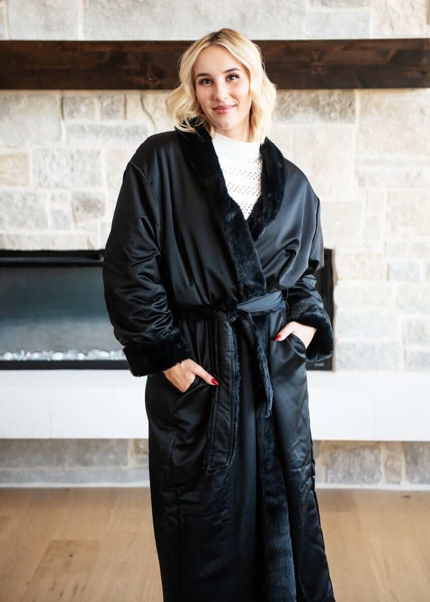Satin Black Robe - Image 3