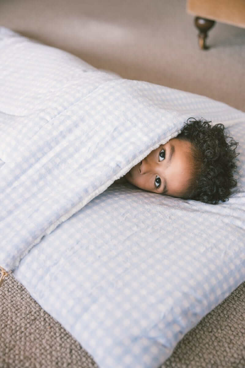 Sleeping Bag - Dusty Blue Gingham - Image 2