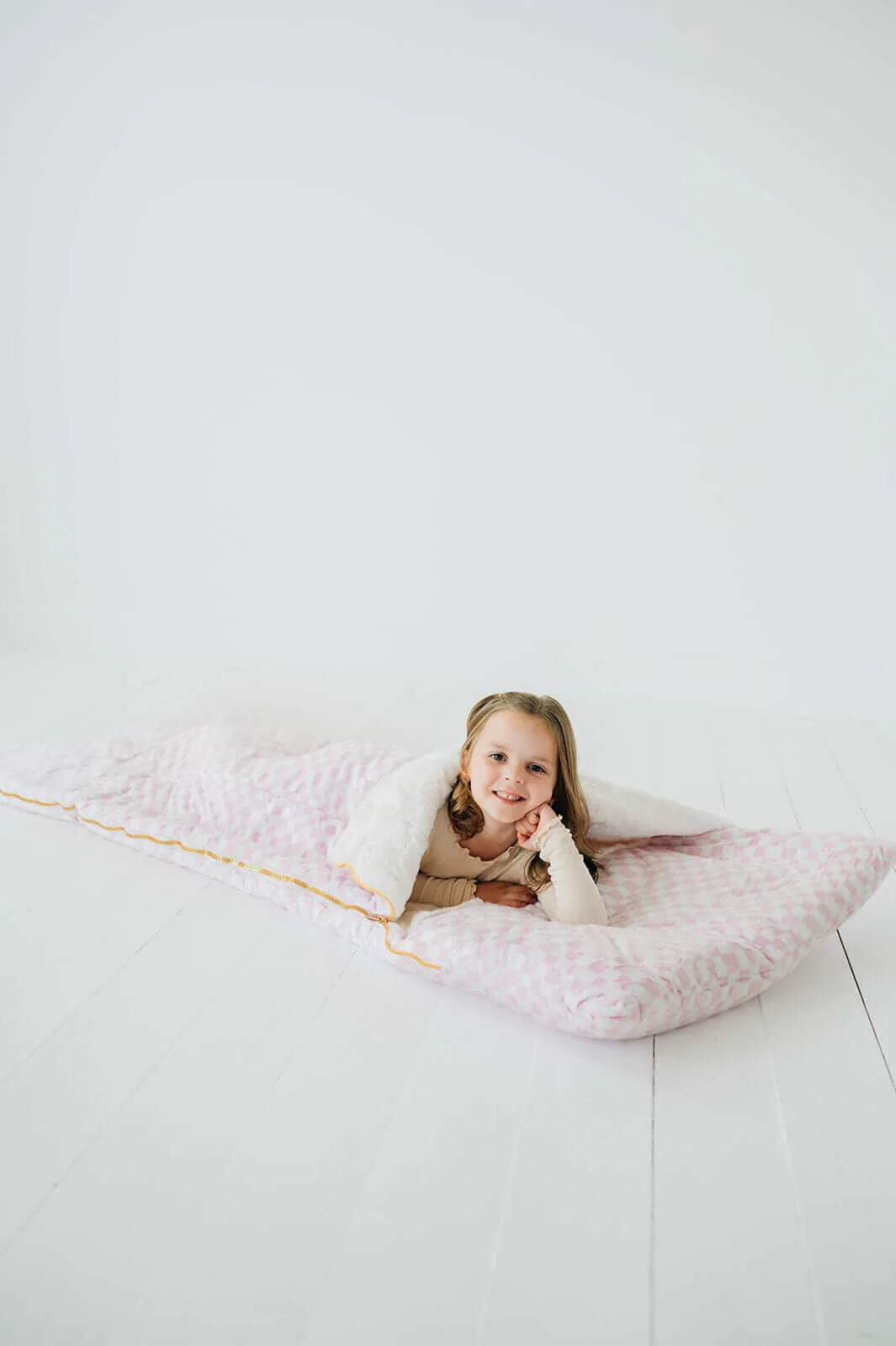 Sleeping Bag - Pink Check - Image 5