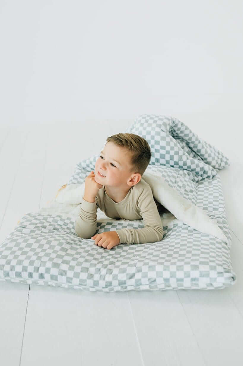 Sleeping Bag - Sage Check - Image 3