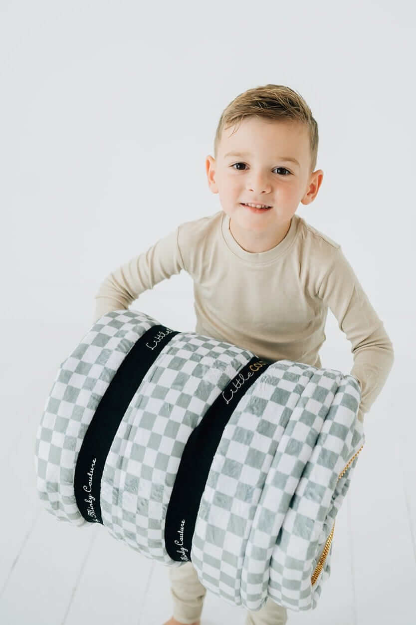 Sleeping Bag - Sage Check - Image 4