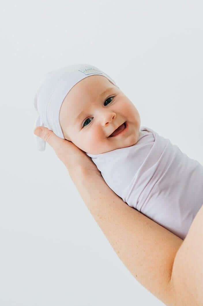 Swaddle and Hat - Lavender - Image 3