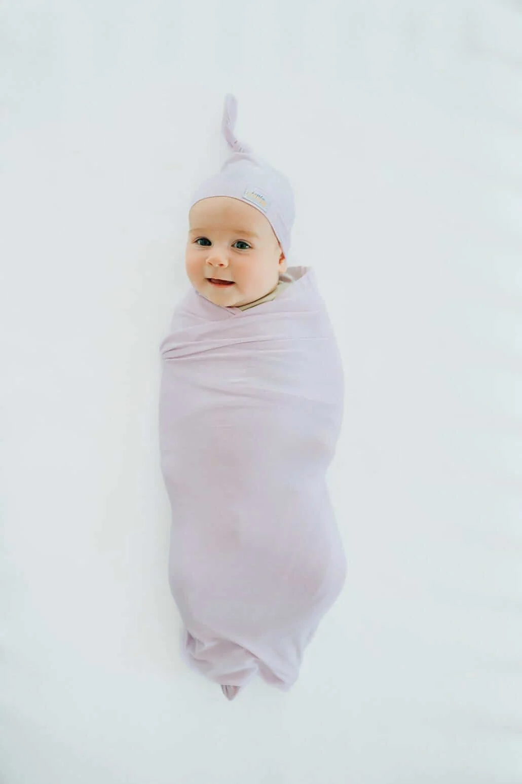 Swaddle and Hat - Lavender - Image 4