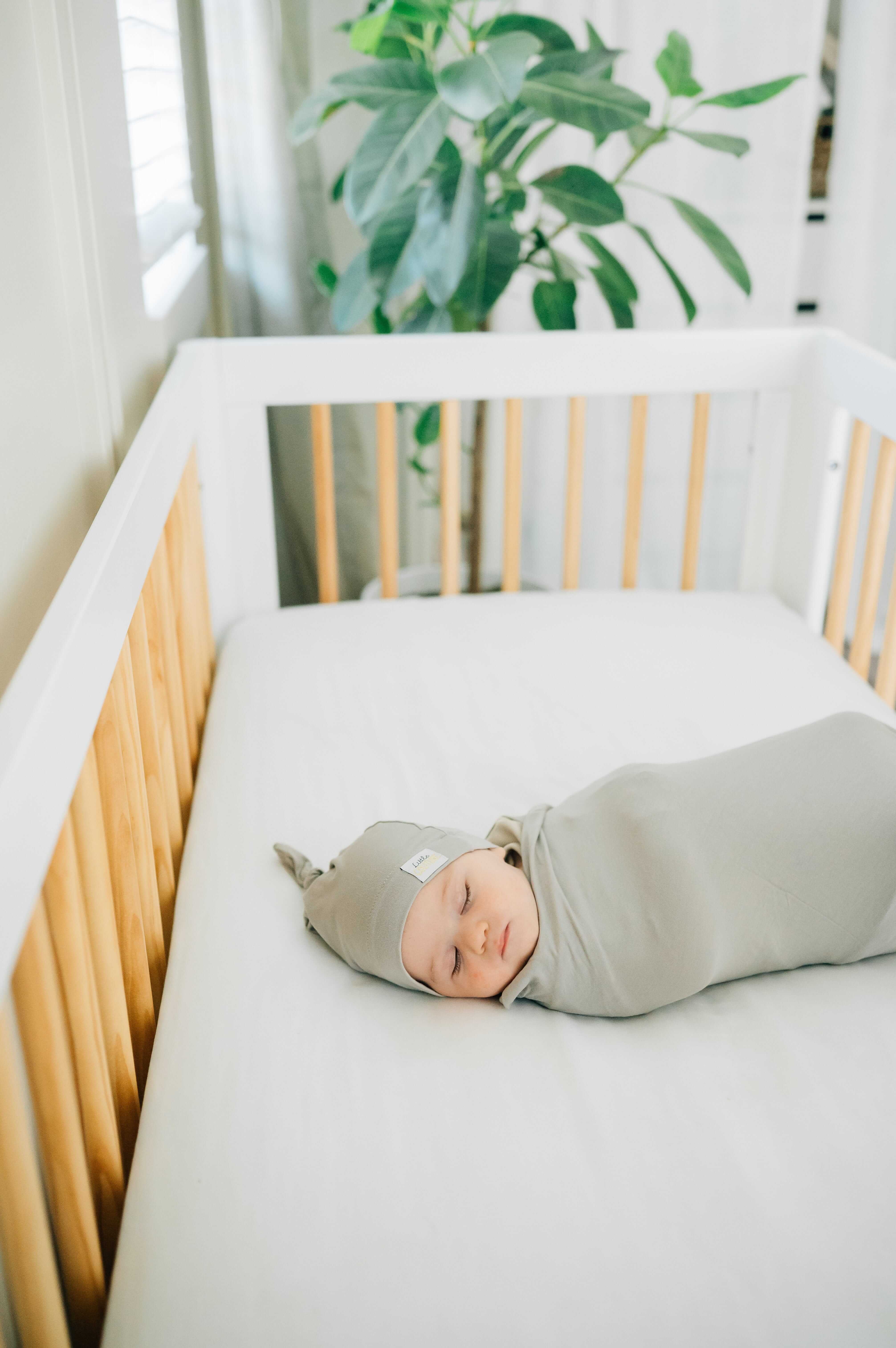 Swaddle and Hat - Tranquil Dove - Image 3