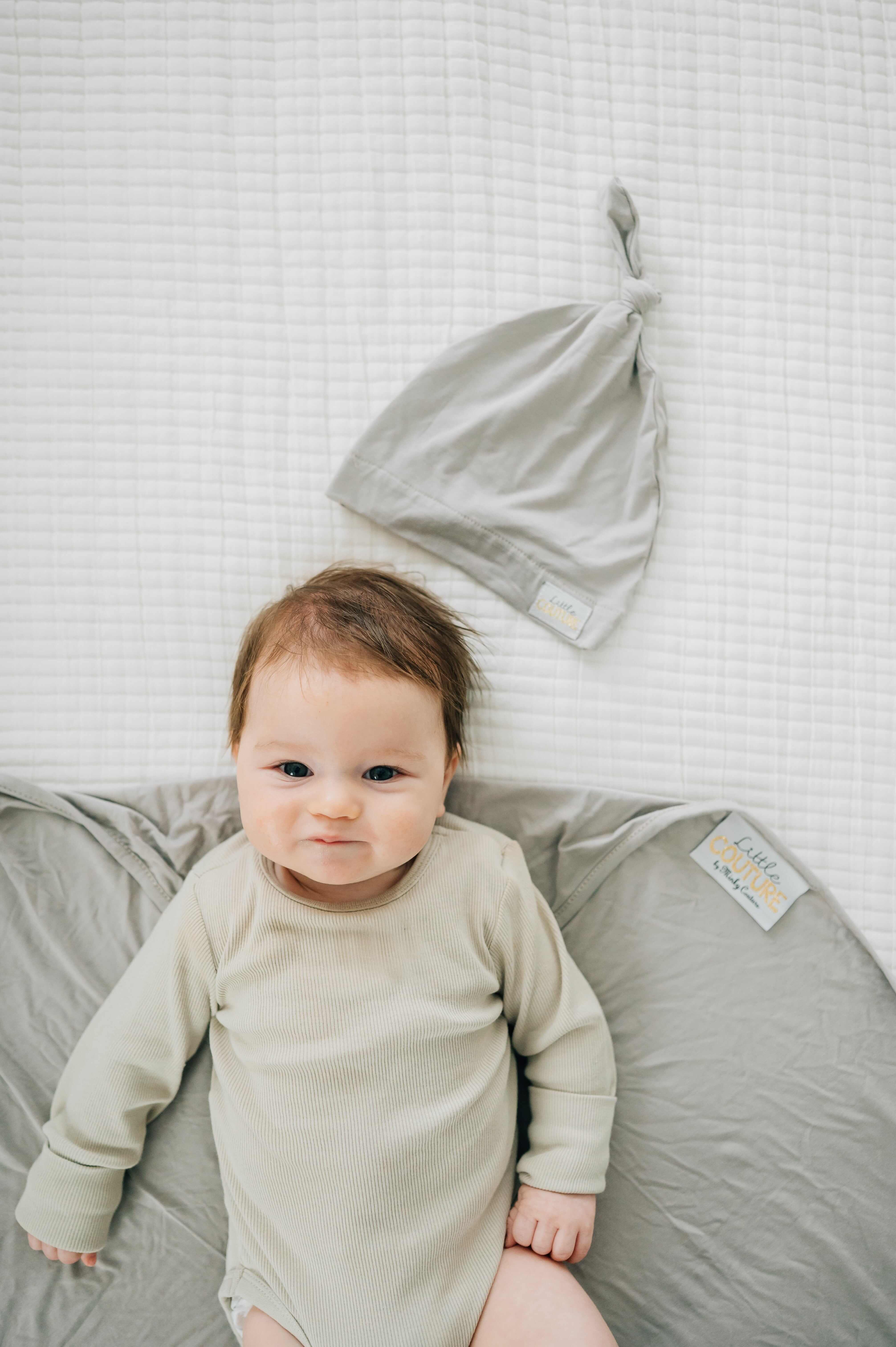 Swaddle and Hat - Tranquil Dove - Image 6