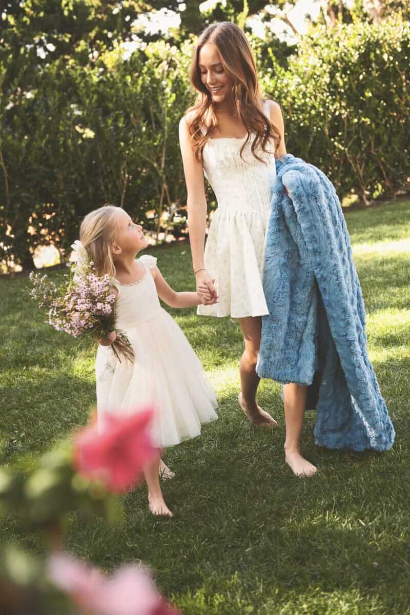 Ultra Sorbet Faded Denim Blanket - Image 3