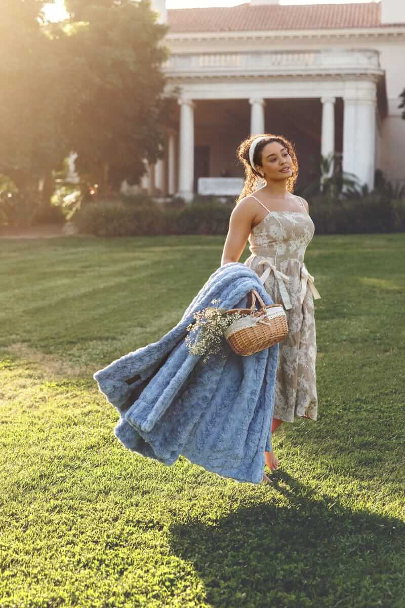 Ultra Sorbet Faded Denim Blanket - Image 5