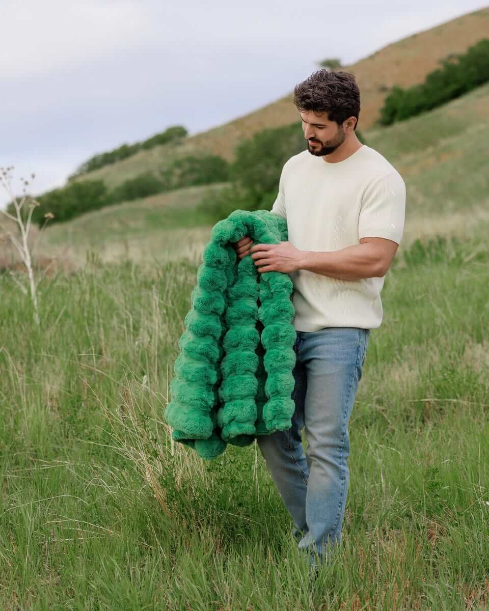 Ultra Sorbet Kelly Green Blanket - Image 5