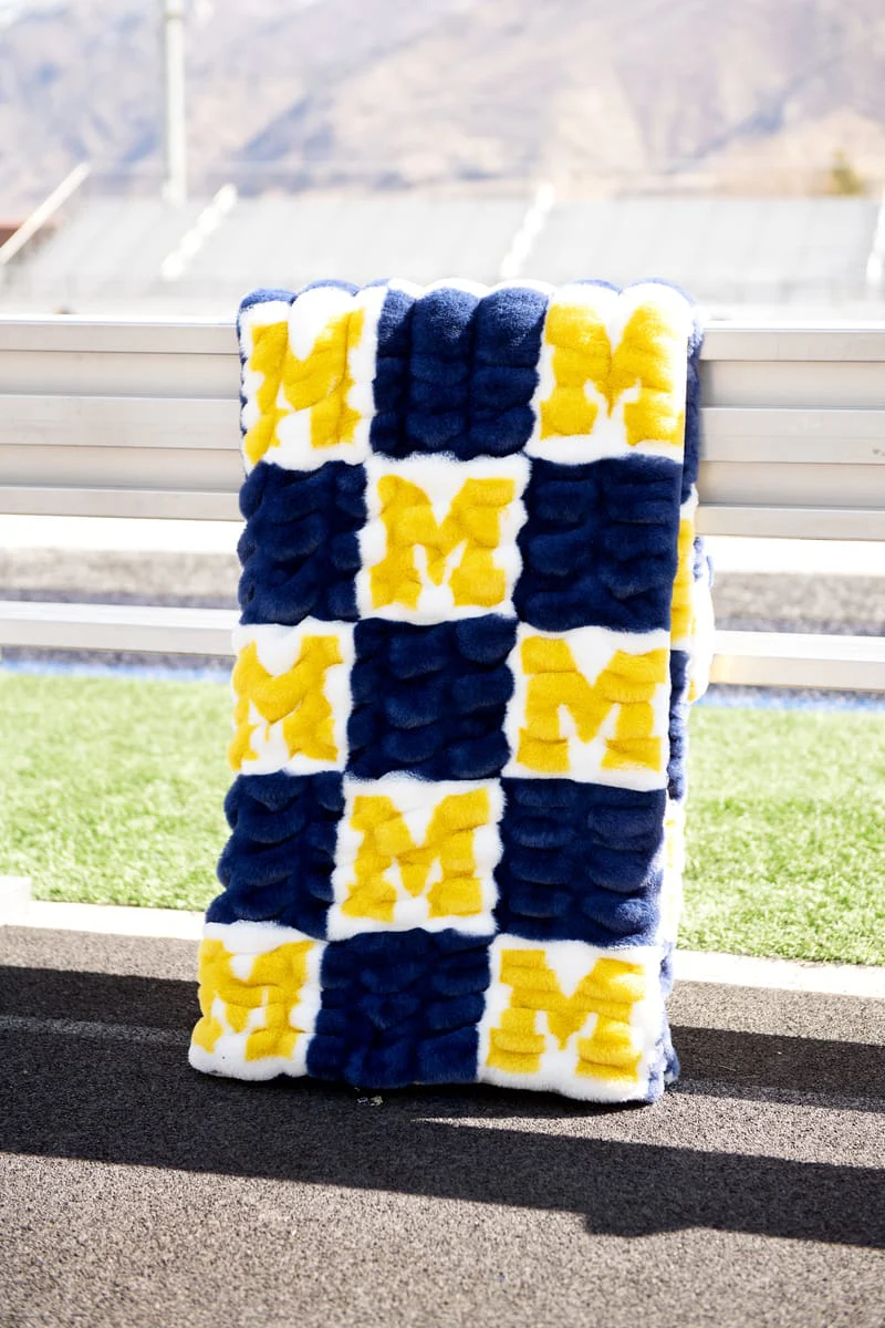 COMING SOON! University of Michigan Wolverines Blanket - Hugs - Image 2