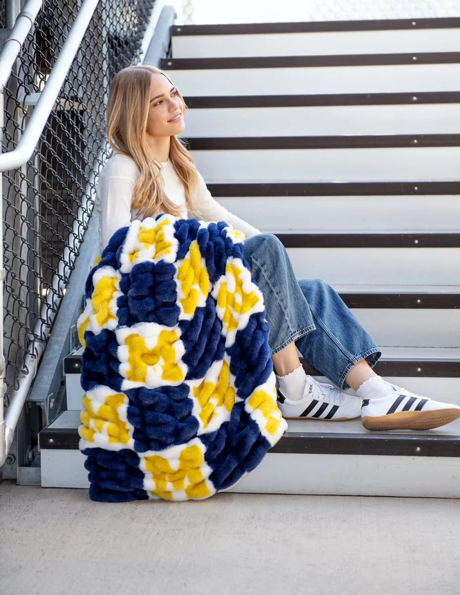 COMING SOON! University of Michigan Wolverines Blanket - Hugs - Image 4